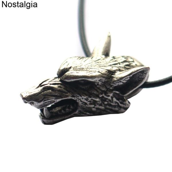 

wolf head wicca pagan amulet pendant viking necklace animal jwelry for women men dropshipping 2020 new arrivals, Silver