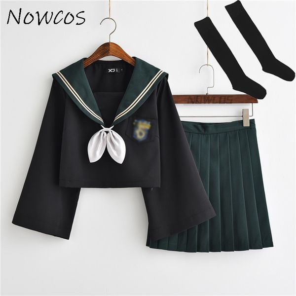 

аниме в японском стиле jk uniform мягкая девушка sailor костюм колледж девушка студент школы магии равномерное косплей костюмы с длинным рук, White