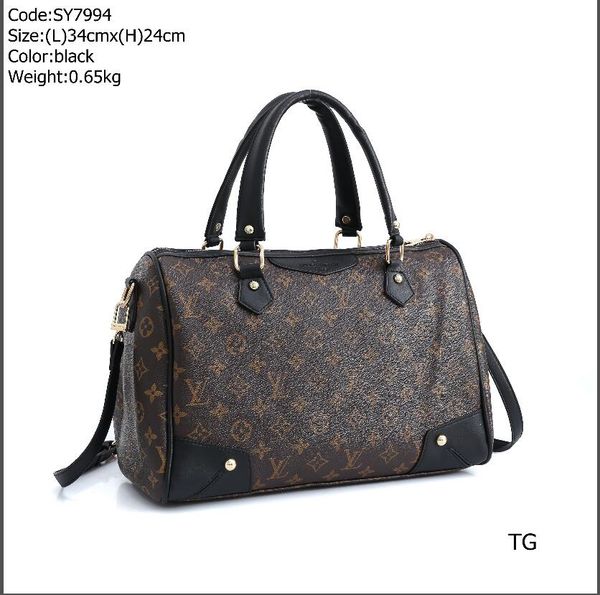 

2020 woman bag with box women purse messenger bag cross body two-piece set ladies, Black