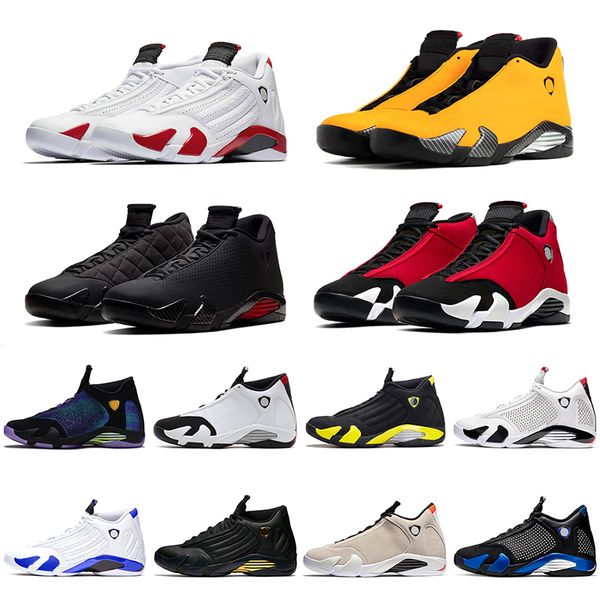 

14 14s jumpman mens trainers basketball shoes candy cane gym red hyper royal men sports sneakers size 40-47 online sale, White;red