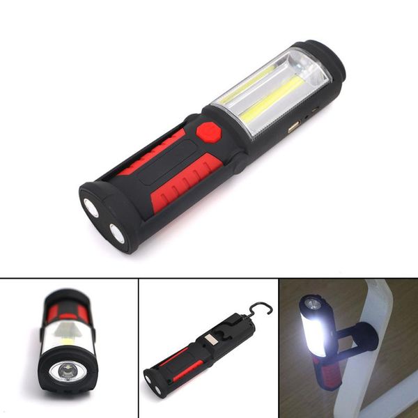 

открытого usb аккумуляторной лампы cob led работа магнит стенд свет с крючком --m25
