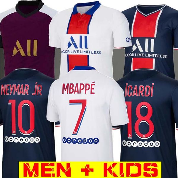

maillots de football kits 19 20 21 psg soccer jersey 2019 2020 2021 mbappe icardi 4th shirt men kids set maillot de foot hommes enfants, Black;yellow