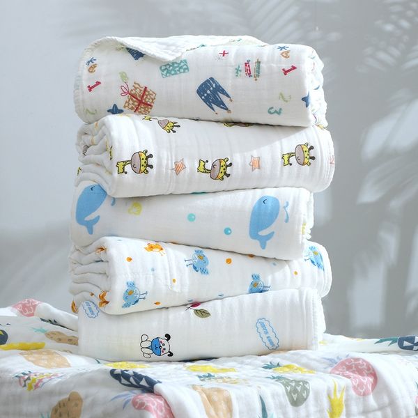 

special auction 6-layer gauze cover blanket children quilt bath towel baby newborn baby gauze bath towel blanket daily necessities