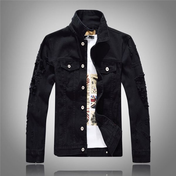 

new motorcycle letter printing denim jacket mens jackets spring autumn plus size jacket mens designer autumn coats palms angels, Black;brown