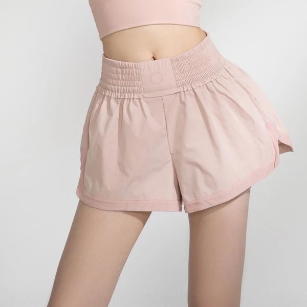 

ptd48 summer new shorts breathable quick-drying loose high waist exercise fitness exercise fitness pants sports fitnessbelly-tight anti-expo, White;red