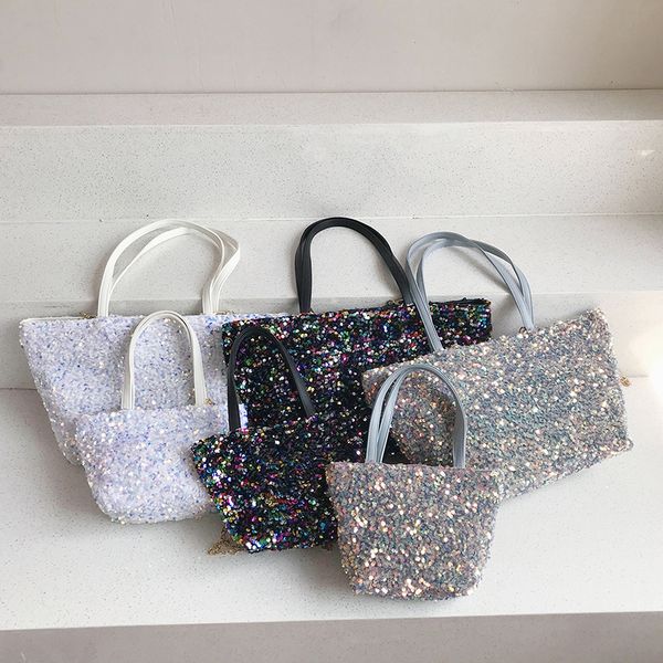 

sequins armpit bag 2020 summer high-quality pu leather handbags lady totes shoulder bag travel chain bling fashion crossbody bag