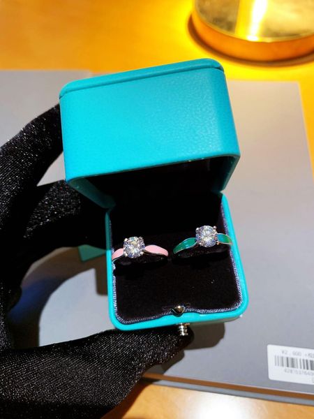 

mossane diamond ring women customized s925 silver rings, Slivery;golden