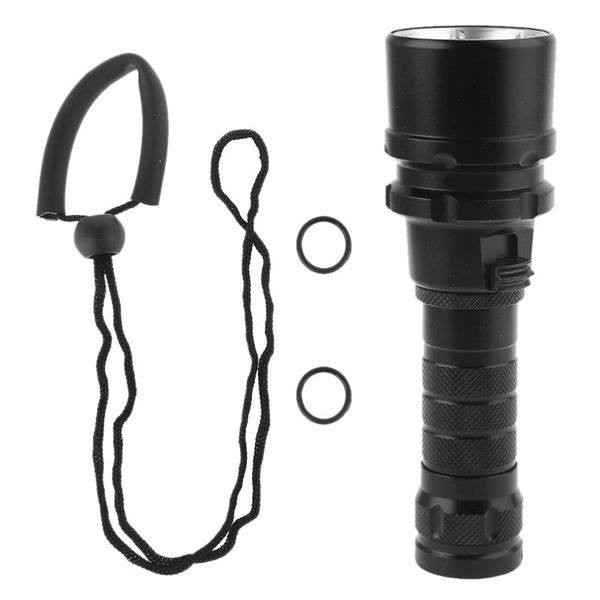 

waterproof colorful led diving light powered by 18650 battery torch