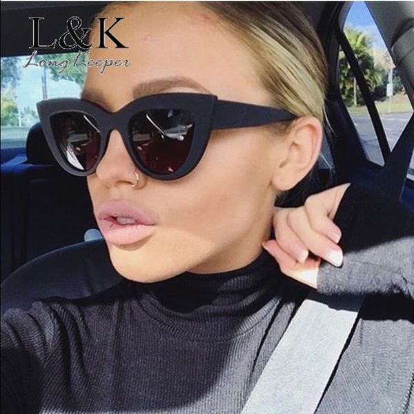 

cat eye women sunglasses classic vintage shaped female sun glasses leopard brand designer uv400 retro outdoor mirror eyewear, White;black