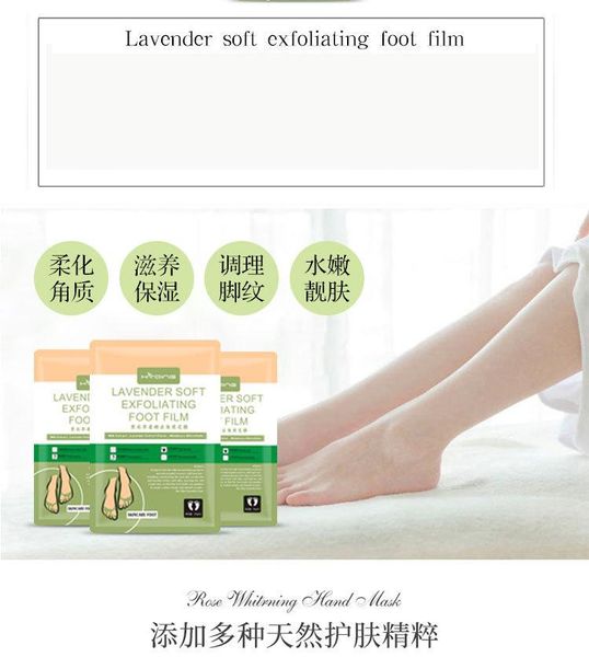 

40g X 3 Lavender soft exfoliating Nourish Remove calluses Foot mascarilla Delicate skin Oil-control Multi-layer repair mask foot film