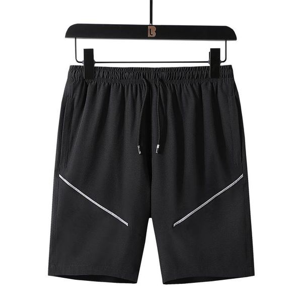 

hcxy 2020 summer brand quick-drying mens shorts homme polyester beach shorts for men new style elastic waist male, White;black