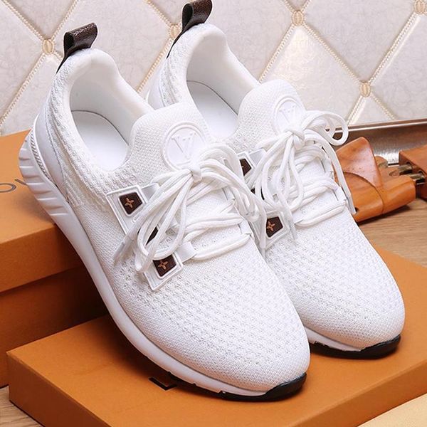 

men 's shoes fashion classic outdoor walking footwears plus size lace -up sports breathable men shoes with origin box dro