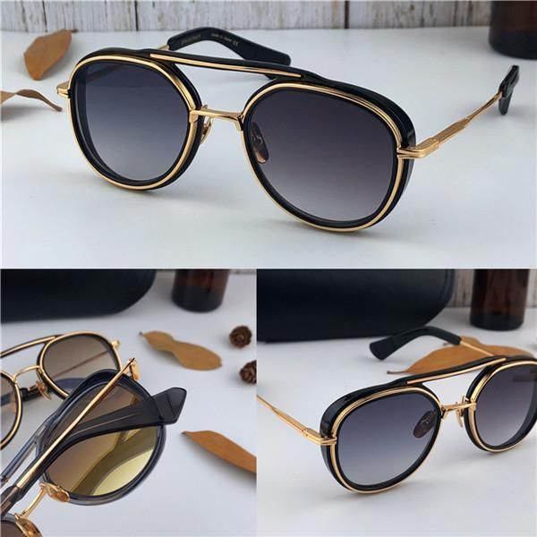 

new fashion sunglasses space round small frame design retro popular avant-garde style outdoor uv protection 400 lens with case, White;black