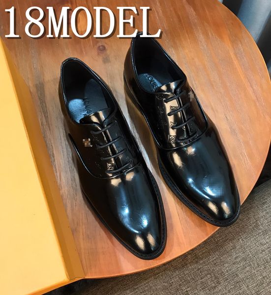 

loafers oxford wedding shoes for men 2020 elegant men shoes evening dress mens shoes casual luxurious coiffeur erkek klasik ayakkab 38-45, Black