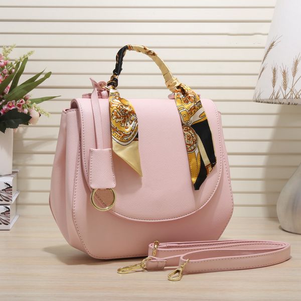 

2020 new european and american style handbags purses 5 color ribbon decoration large capacity limited time discount shoulder bags