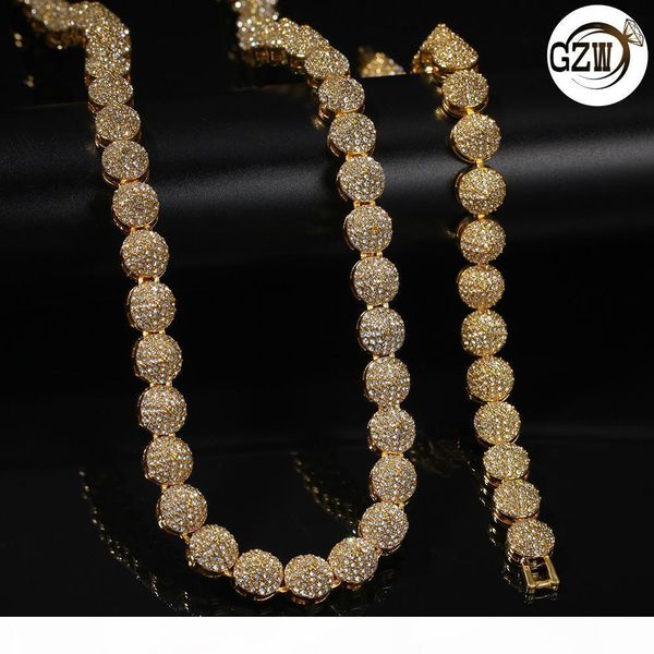 

new fashion bling diamond cone mens gold plated chain necklace hip hop rapper rhinestone choker chains jewelry gifts for guys men for sale, Silver