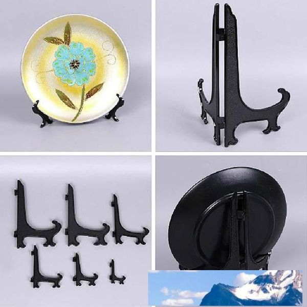 

wholesale 3-11 inch tall clear frosted plastic display stand easels or plate holders display dinner plates pictures phone p frame