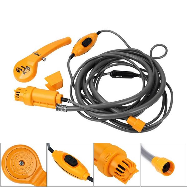 

портативный автомобильный душ стиральная инструмент 12 - откачивает воду из ведра в steady, gentle shower потока для кемпинга перемещать