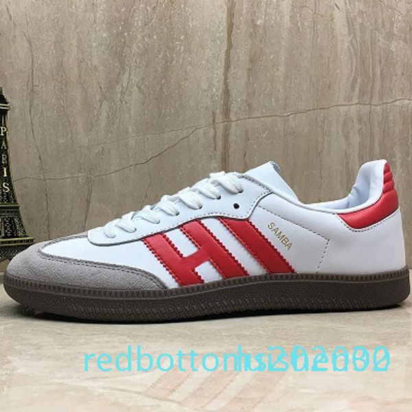 

new samba trainers men casual shoes fashion designer brand leather gazelle og black white pink men runner womens sneakers sports shoes r02