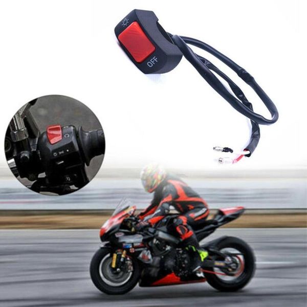 

motorcycle electrical system universal 12v handlebar switch motorbike on-off button led headlight scooter