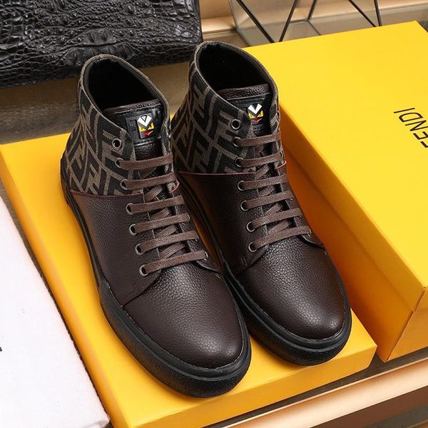 

new arrival lightweight mens shoes fashion outdoor walking footwears high lace -up luxury men shoes scarpe sportive da, Black