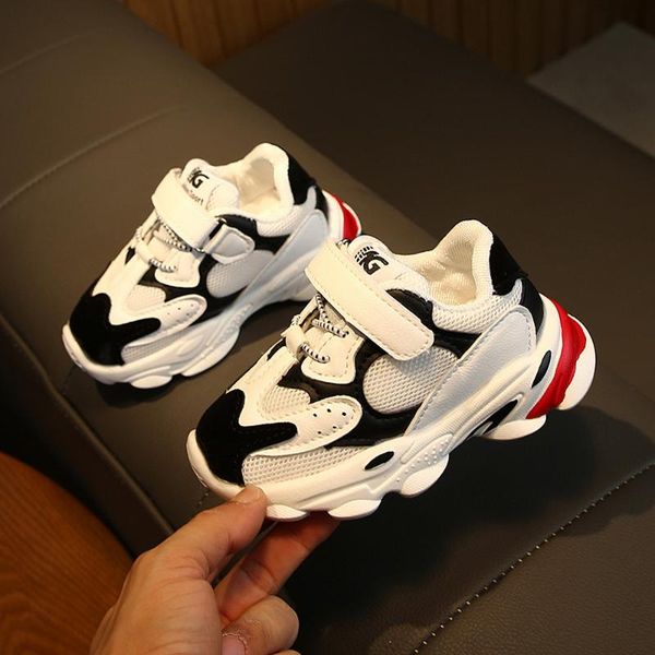 

baby breathable sneakers child soft bottom non-slip shoes casual mesh shoes comfortable girls boys travel sports, Black