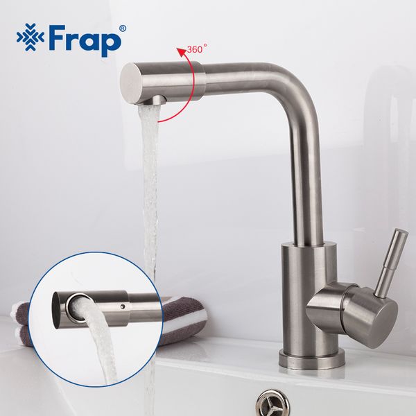 

frap innovative fashion style bathroom sink faucet 360 degree rotation single hole handle basin mixer tap grifo lavabo y10028