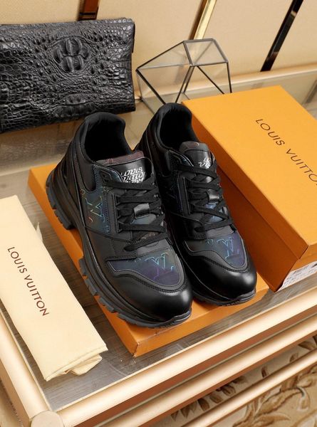 

2020qk limited edition new fashion trend wild men's casual comfortable shoes hiking shoes sports shoes original box packaging, Black