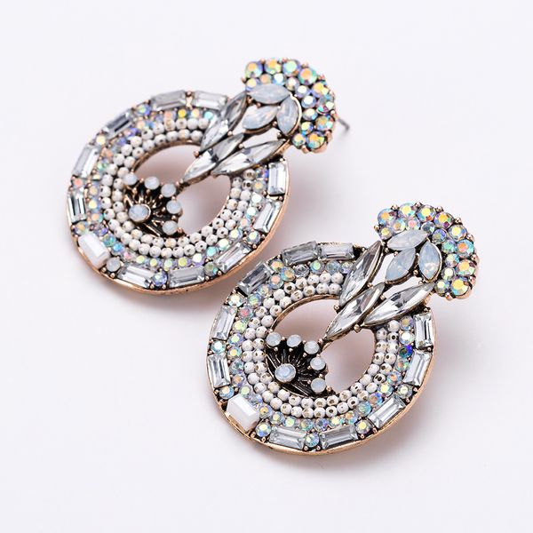 

fashion diamond earrings all-match personalized earring rice beads bohemia, Golden
