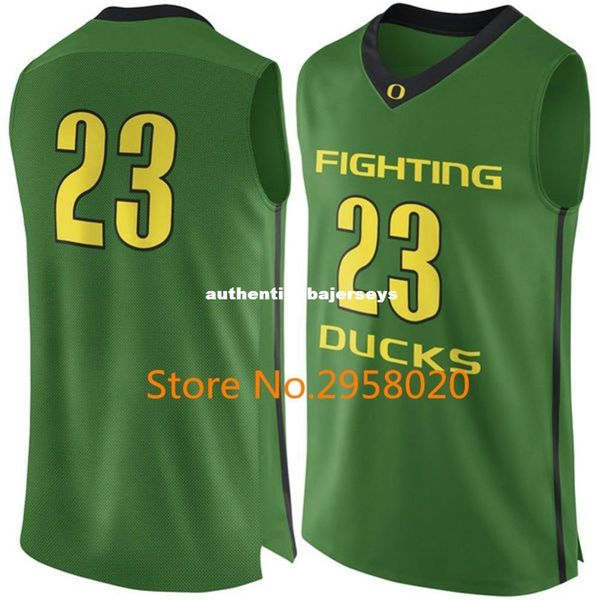 

custom #23 yellow green oregon fighting ducks college basketball jersey embroidery stitched any name and number, Gray