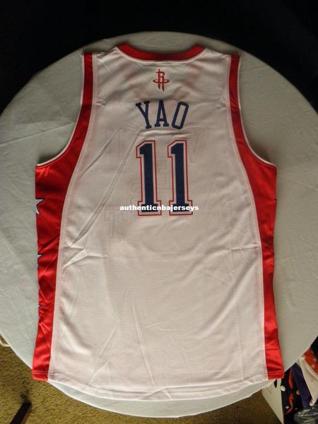 

ad sewn #11 yao ming jersey new nwt mens vest size xs-6xl stitched basketball jerseys ncaa, Gray