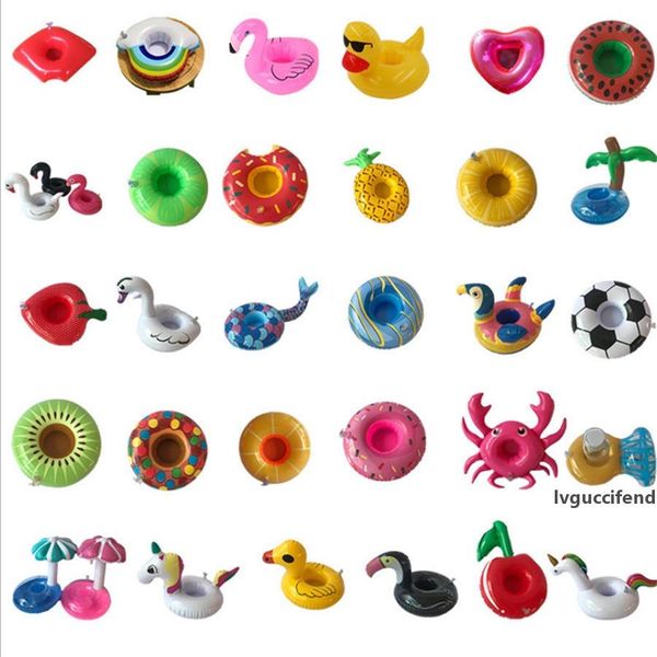 

new cup float flamingo cup holder coasters inflatable drink holder for swimming pool air mattresses for cup party supplies i175
