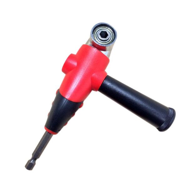 

1/4 inch netic angle bit driver adapter screwdriver adjustable thumb flange off-set power head power drill + bits