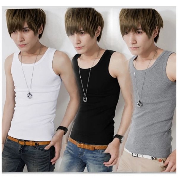 

ljkte men' korean fashion casual comfortable breathable solid color base sports men' korean fashion casual comfortable breathabl, White;black