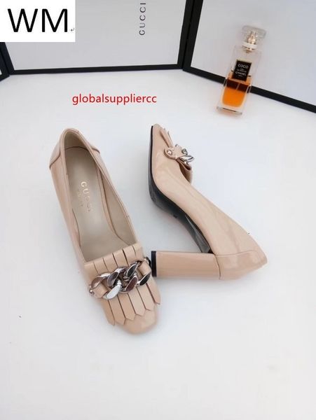 

2019 pink patent leather high heel pumps women high heels sandals slippers mules slides pumps shoes sneakers dress shoes, Black;green