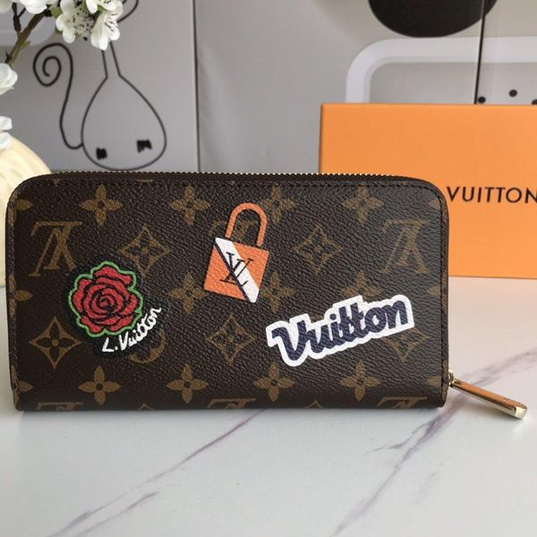 

luxury designer ladies leather long wallet retro style women money coin pocket wallet purses card holder zipper purse fast delivery