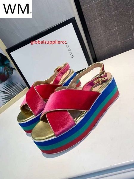 

ходьба на каблуках повышение повседневный handmade замша теннис сандалии тапочки мулы слайды трусики, Black;green