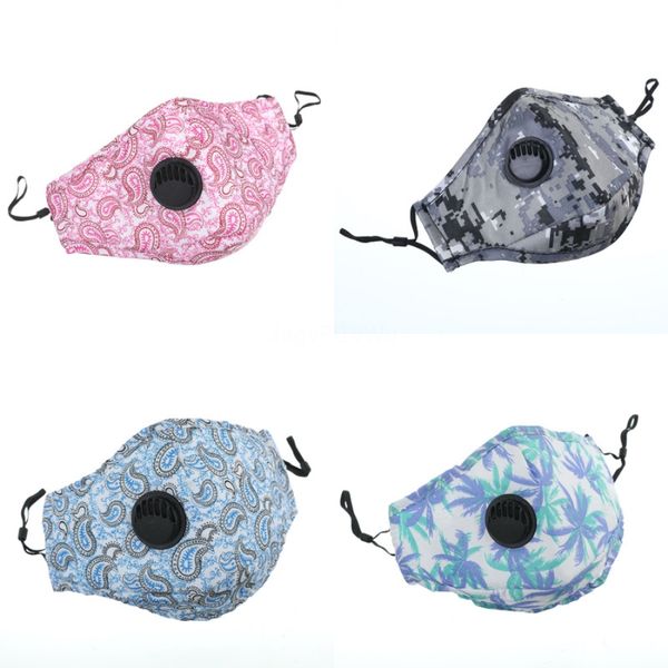 

2020 designer printed face mask face mask ice silk thin cool masks can be washed section hanging ear masks sunscreen dustproof #915#337, Black