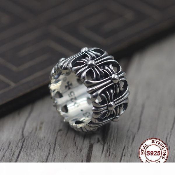 

s925 чистого серебро мужских кольца личность восстановить древние путям кольца для навсегда ли старых уникальных пар эксклюзивного подарок t, Silver