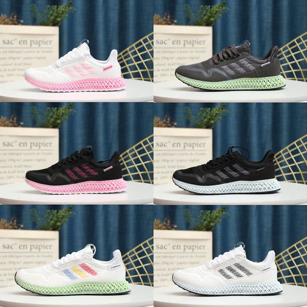 

новый futurecraft 4d дети женщины мужчины черный белый спортивная обувь мода alphaedge ash gray onix aero running спорт кроссовки тренер обу, Black