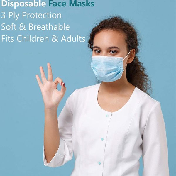 

masks mask layer kids chilidren cover mouth fa balck 3-ply 3 disposable masks vqims dhl omaam dust oevpv