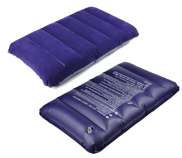

portable travel outdoor camping pvc flocking inflatable camping inflatable pillow square lunch break pillow
