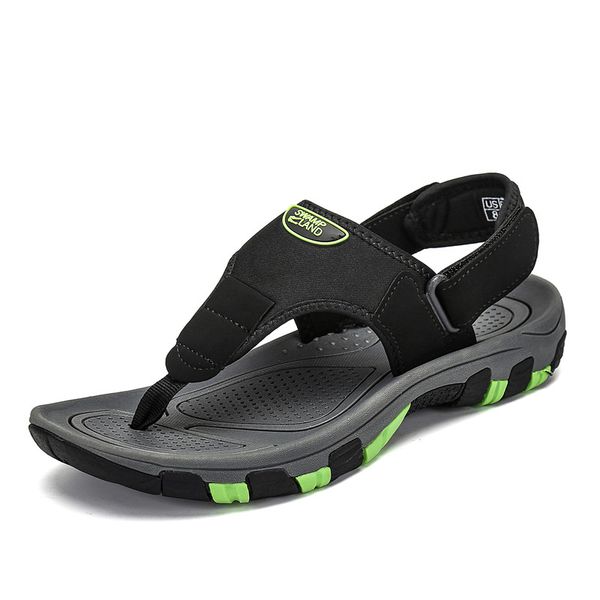 

outdoor beach sandals summer shoes men breathable slides flip flops anti-skid mules men's clogs casual shoes zapatos de hombre cs08, Black
