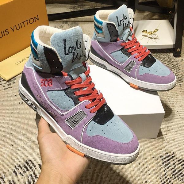 

luxury mens shoes fashion sneakers footwears with box zapatos de hombre trainer sneaker boot casual shoes mens fashion boots bottes hommes, Black