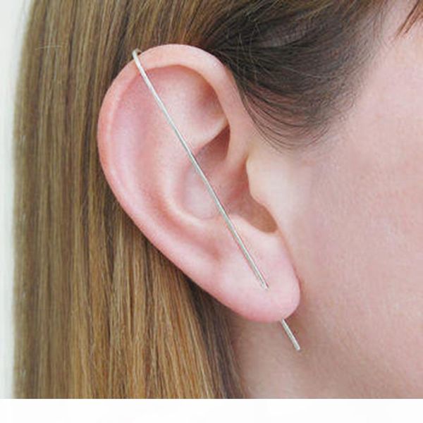 

domino handmade bar earring ear climbers minimalist earrings simple earrings edgy stud earrings t7190617, Golden;silver