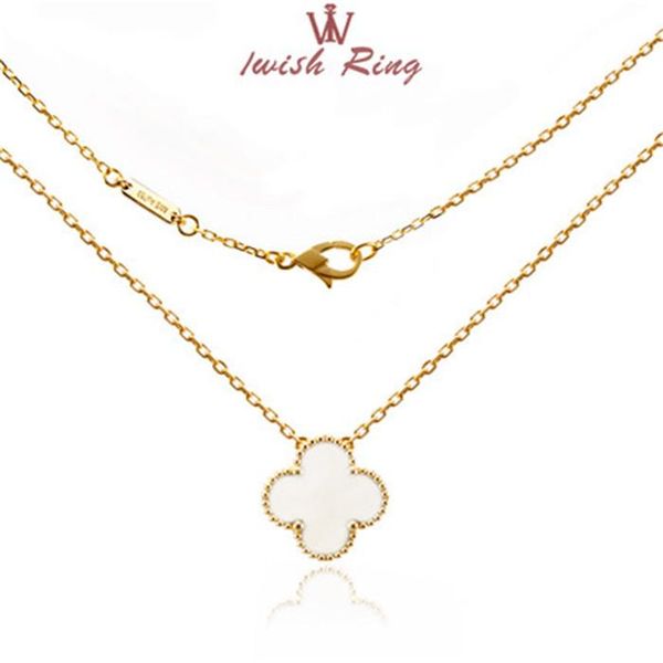 

clover necklace female red tide net 18k rose gold silver light luxury niche brand with a limited edition diamond pendant clavicle