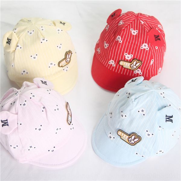 

hat spring summer autumn 0-3-6 months newborn sunshade basin hat full-month spire baby baby cap boys' peaked cap, Yellow