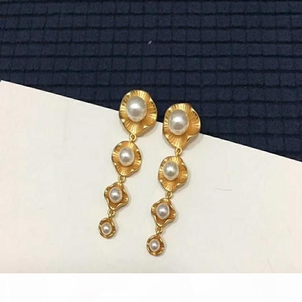 

r selling explosive personality flower pendant wild designer earrings luxury designer jewelry women earrings, Golden