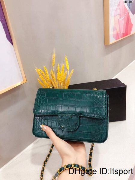 

small bread chain single genuine leather purses handbags shoulder bucket bags woman girls women the crocodile grain messenger vintage bag