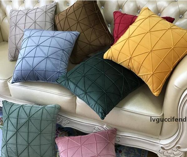 

handmade geometric accent pillow case throw pillow cover velvet cushion covers decorative pillowcases luxury home bed living room decoration